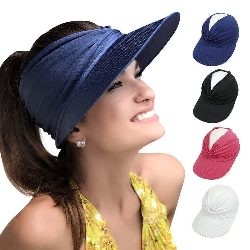 Beach Sunshade Hat Sun Protection Hat Tanning Sunscreen Outdoor Surfing Sports Swimming Cap 2026 New