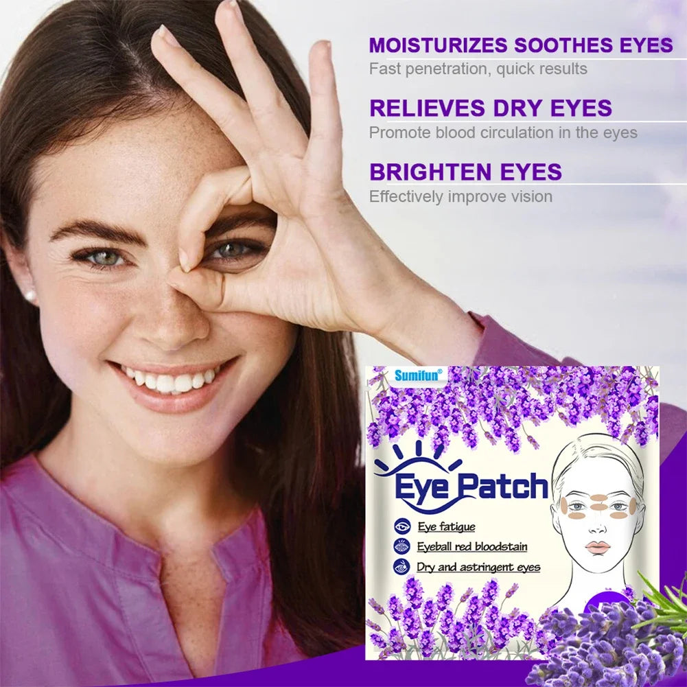 48pcs/pack Eye Care Patch Improve Eyesight Good Vision Sticker Relieve Eye Dry Fatigue Myopia Herbal Medical Plaster