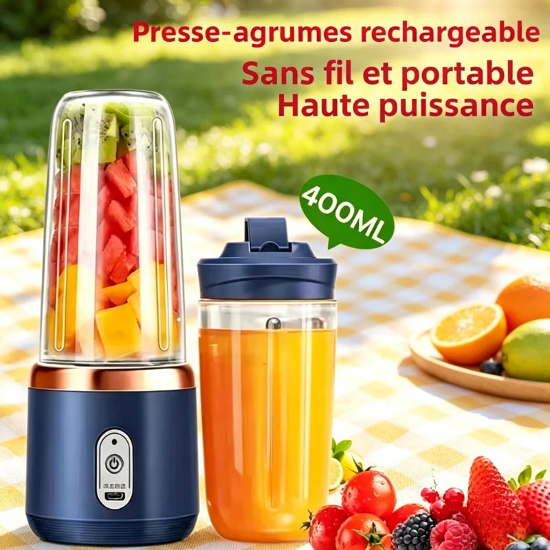 High-Speed Portable Juicer Cup, USB Rechargeable Blender with 6-Blade Head for Fresh Juice, Shakes & Travel Ürün ana görseli