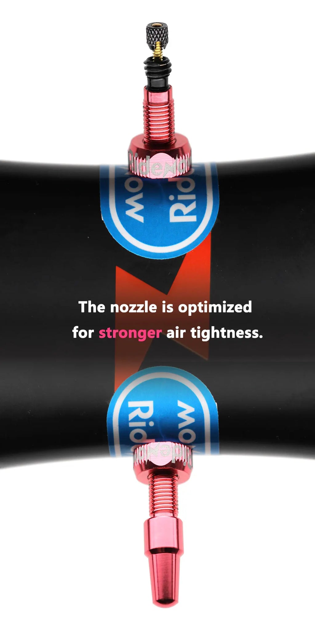 Ridenow Upgraded Metal Nozzle 700c Tpu Inner Tube External Thread Tube 700x18-32c Road Bike Removable Valve Cores Inner Tire