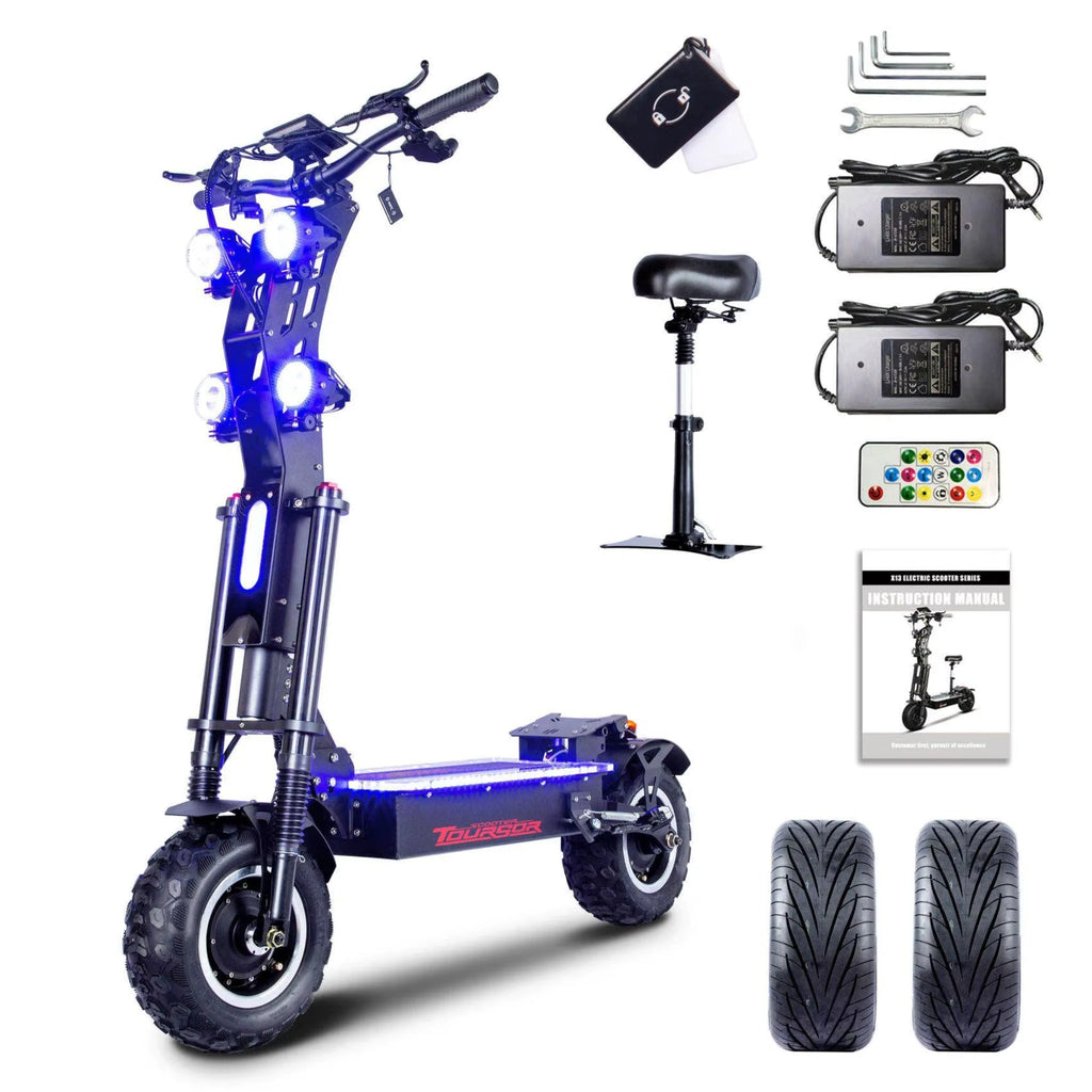 Toursor X14 Electric Scooter 10000W 14 Inch 72V Off-Road Adult Foldable Scooter New EU Express Duty Free 2025