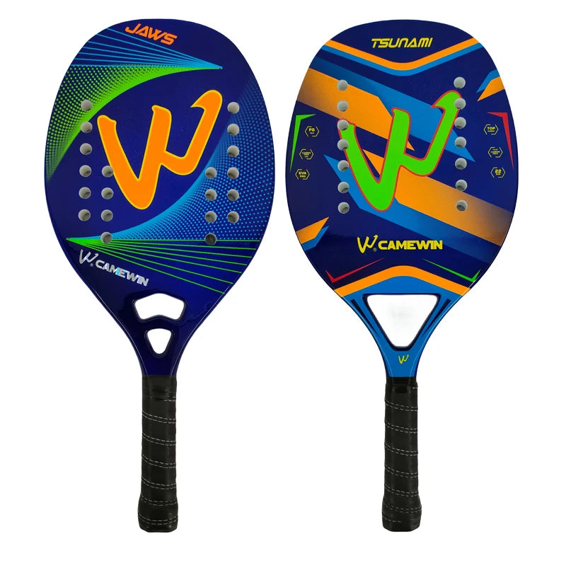Camewin Beach Tennis Racket 50% Carbon Inner Core EVA Foam Fibe Send Protective Bag High Quality Tennis Racket 2024 the New Ürün ana görseli