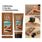 Waterproof Body Foundation With Free Powder Puff Bronze Leg Makeup Long Lasting Tanning Cream 100ml 3 Colors