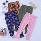 3/4-piece Autumn/Winter Children's Multi-color Combination Fashionable Slim Fit Leggings For Girls Sports And Casual Warm Pants