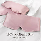 Mulberry Silk Blackout Sleeping Eye Mask Soft And Non-Intraocular Pressure Sleeping Mask Suitable For Side Sleep Adjustable