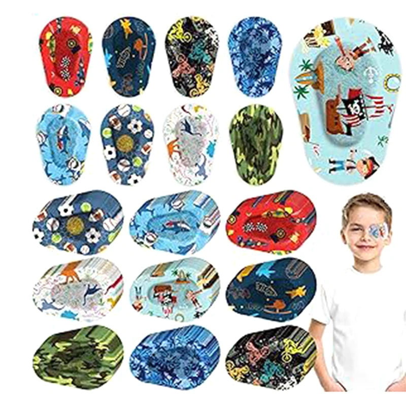 5PCS Protect Eyesight For Kids Girls Boys Vision Care Hot New Amblyopia Eye Patch Adhesive Eye Patches Medical Sterile Eye Pad Ürün ana görseli