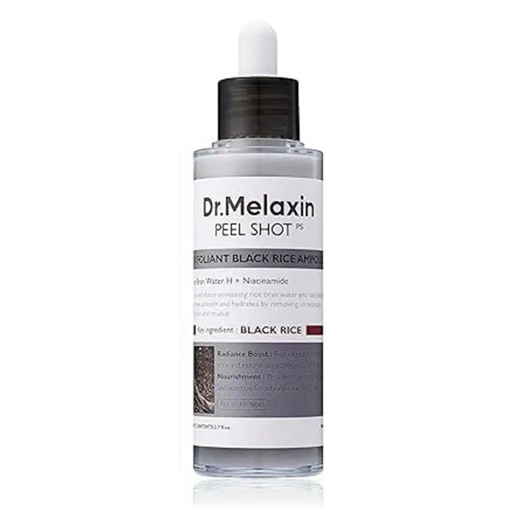 White And Black Rice Ampoule Essence Deep Moisturizing Peel Shot Exfoliating Essence Improve Dryness Oil-Control Skin Care