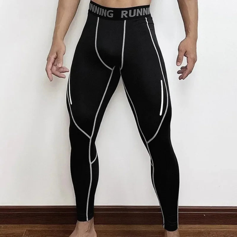 Mens Tight Compression Pants Quick Dry Fit Sportswear Running Tights Men Legging Fitness Training Sexy Sport Gym Leggings Ürün ana görseli