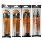 6/24/30Pcs Artist Paint Brush Set for Watercolor, Acrylic, Oil and All Media, Suitable for Canvas, Paper, Ceramic, Nylon Hair, W