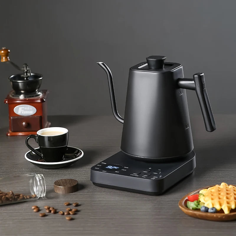 Electric Gooseneck Kettle 1000ML  Hand Brew Coffee Tea 1200W Pot Smart Teapot Temperature Control Pot Rapid Heating Kettle 220v Ürün ana görseli