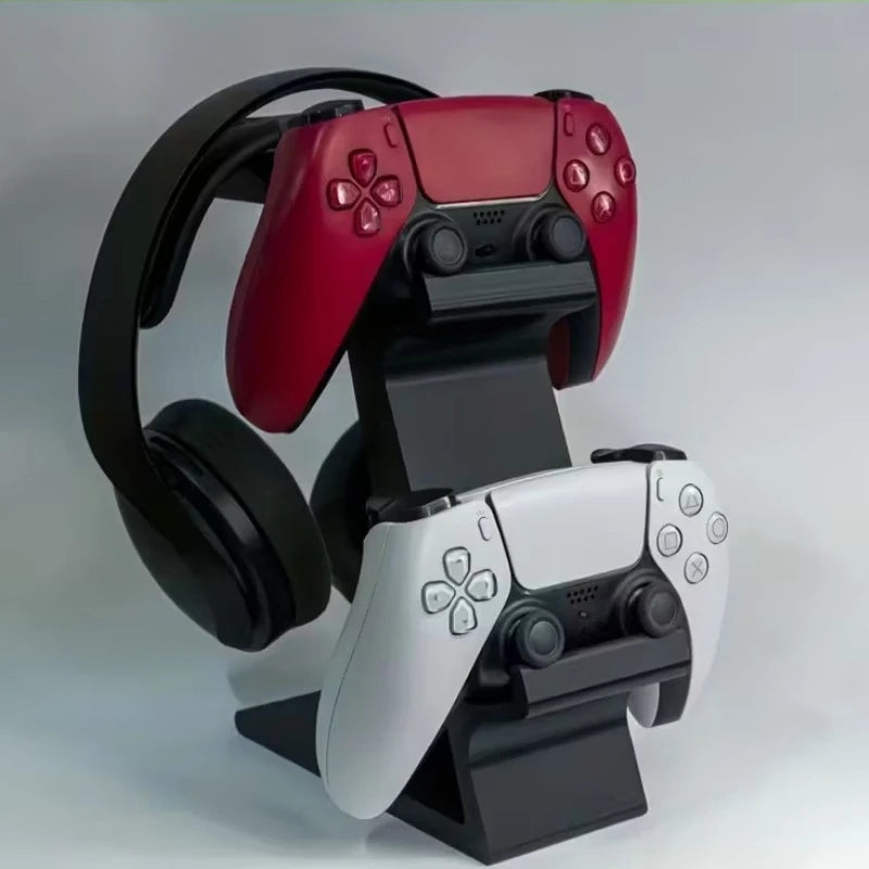 3D Printed Game Controller Headphone Integrated Stand Universal Standing Stand for PS4/PS5/XBOX Controller Headphone Secondary image