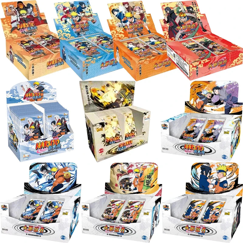 KAYOU Genuine Naruto Cards Box Anime Figure Card Booster Pack Sasuke Collection Flash Card Toy Birthday Christmas Gift for Kids Ürün ana görseli