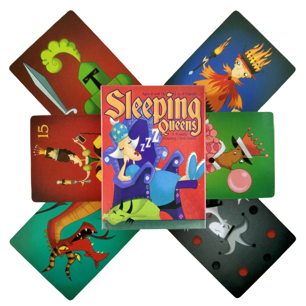 Full English Sleeping Queens Board Game Card Family Gift Wake Up Queen Strategy Game Fun Childrens Game Card Ürün ana görseli