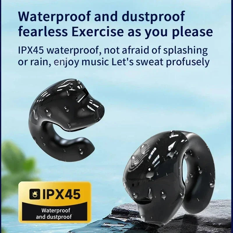 Wireless Headphones Bluetooth 5.3 Earphones With Mic Single in-Ear Sports Waterproof TWS Earbuds Bluetooth Handsfree Headset