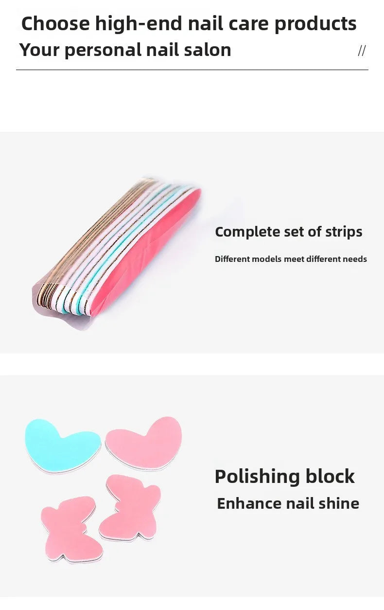 Manicure Set Powder Nail Kit Strengthener Professional Versatile Tools for Travel Girls Women Home Beauty Polishing Wax