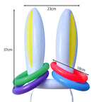 Bunny Ears Inflatable Ring Toss Party Games Kids Holiday Birthday Activity Social Indoor Outdoor Parent-child Interaction Toys