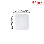 12/25/50Pcs Large Size Hypoallergenic Non-woven Wound Dressing Band Aid Bandage 6*7 10*10 10*15 10*25cm