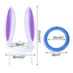 Bunny Ears Inflatable Ring Toss Party Games Kids Holiday Birthday Activity Social Indoor Outdoor Parent-child Interaction Toys