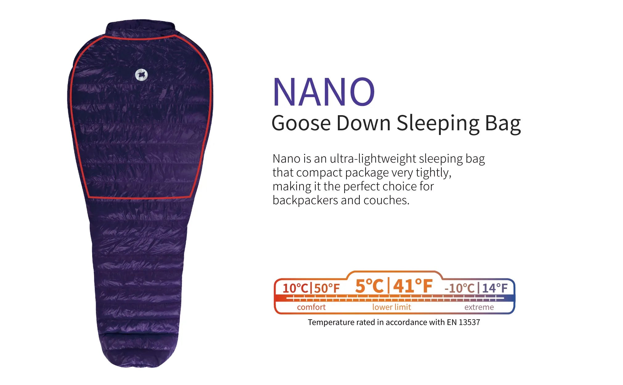 AEGISMAX LETO & NANO 700FP Ultra Dry Goose Down Sleeping Bag Ultralight Down Sleeping Bag for Camping and Hiking