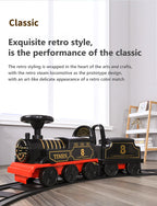 Kids Train Riding Toy Ailway Classical Electric Model Can Carry A Small Train Rail Car Children's Baby Walker Stroller Toys Boys