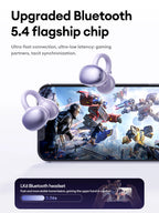 Lenovo LK6 Over Ear Wireless Bluetooth 5.4 Headphones Sound Quality Noise Reduction Ear Clip Earphones Long Endurance Earsets