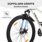 Vankel 27.5 Inch Mountain Bike for Adults,21-Speed Gear System, Dual Disc Brakes, All-Terrain Bicycle for Men & Women Bike Gifts