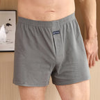 Men's Aro Pants Underwear 100% Pure Cotton Home Sleeping Pants Loose Breathable Men's High Waisted Four Corner Boxers Shorts