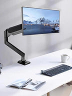 D-MOUNT D80 metal alumin 2-10KG 13"-32" monitor desktop stand mount gas spring arm full motion rotate clamp 0-60mm grommet