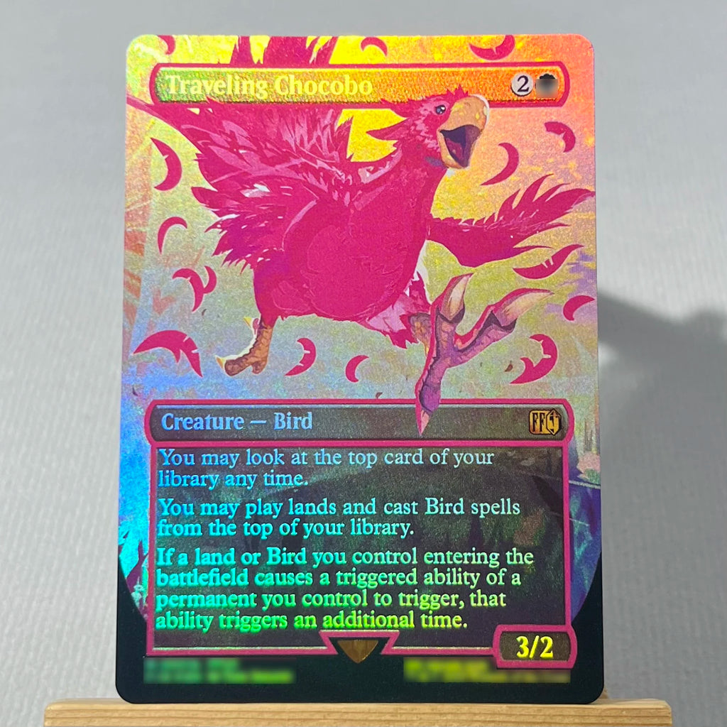 FCA FIN FIC PIP LTR FOIL4-002 magical cards Ancient Copper Dragon Tcg proxy Traveling Chocobo Celes, Rune Knight gathering