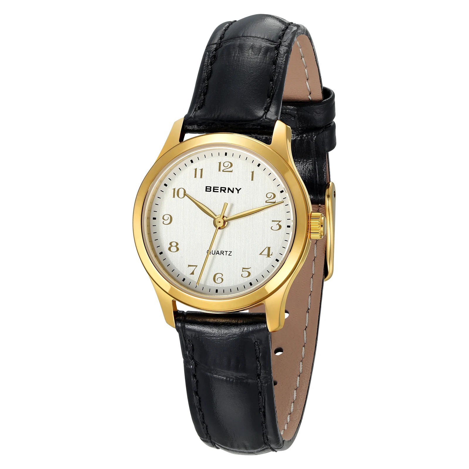 BERNY Gold Watch for Women Luxury Ladies Fashion Quartz Wristwatch Elegant Gradient Dial Multiple Scenarios Matching Lady Watch Ürün ana görseli