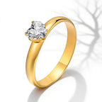 Custom Couple Rings Gift with Card Women Men PVD Plated Gold Name Rings Love Wedding Bands Personalized Name Ring Wedding Gifts