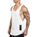 Brand Gym Sport Clothing Cotton Singlets Bodybuilding Stringer Tank Tops Mens Fitness Shirt Muscle Guys Sleeveless Running Vests