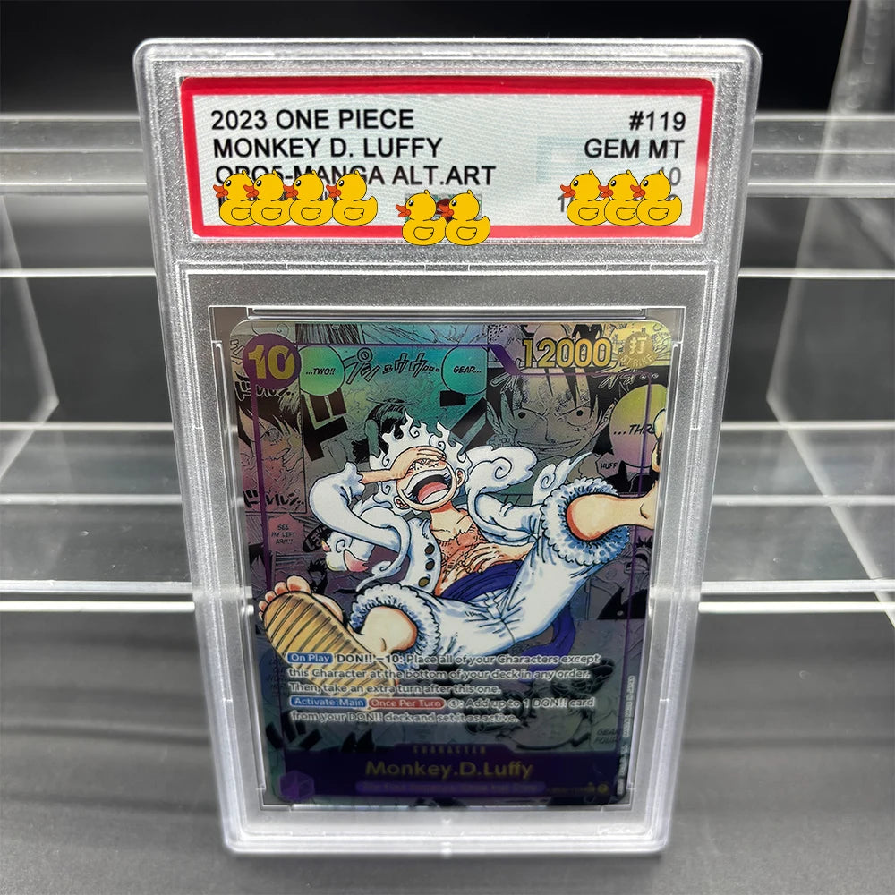 DIY OPCG Rating Card Collection Card 2023 ONE MONKEY D. LUFFY OPO5-MANGA ALT.ART Copy 10Points Rating Card Anime Game Gift Ürün ana görseli