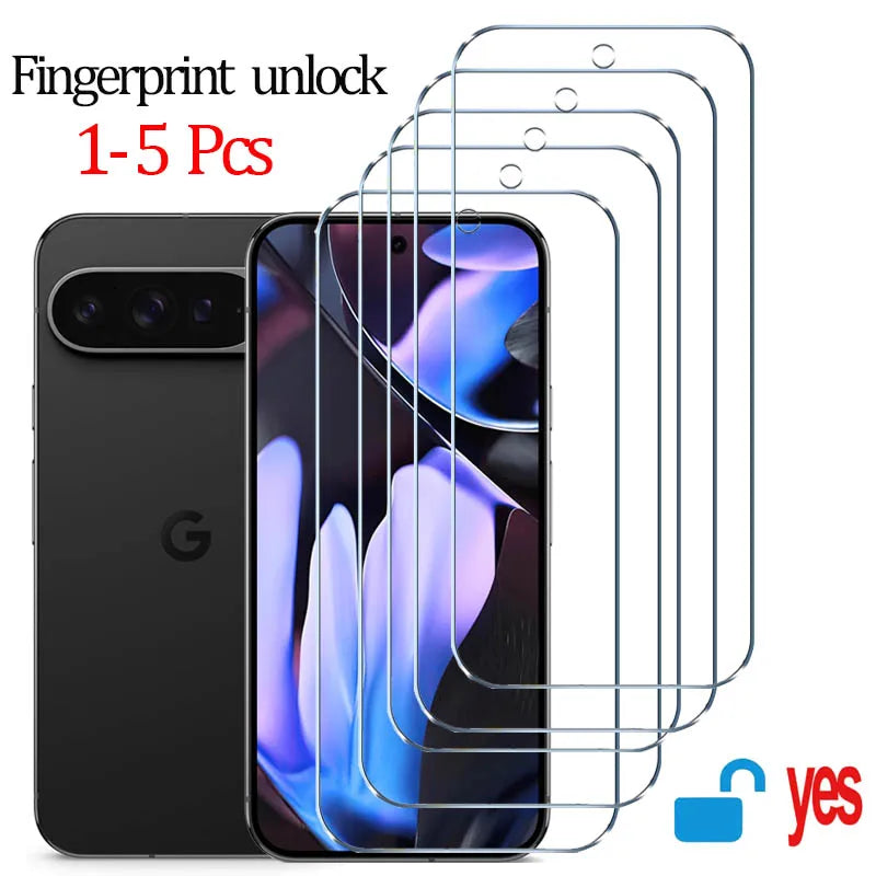 Fingerprint unlock Glass for Pixel 9 Pro 10 8A 9A 10A 7A 8 Pro Screen Protector Pixel 9 Pro XL Tempered Glass for Google Pixel 9 Ürün ana görseli