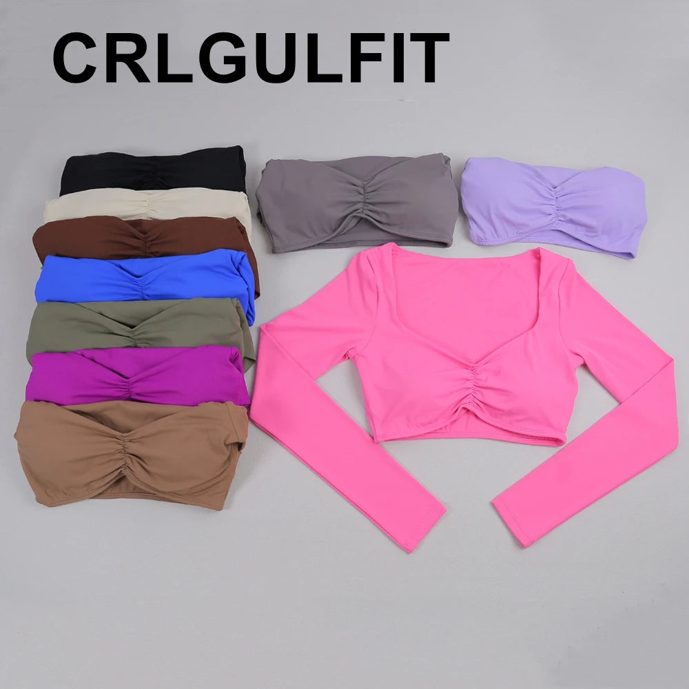 Quick Drying Breathable Short Yoga Sexy Clothes For Women Nude Feeling Fitness Tops Slim Fit Exercise Running Clothes