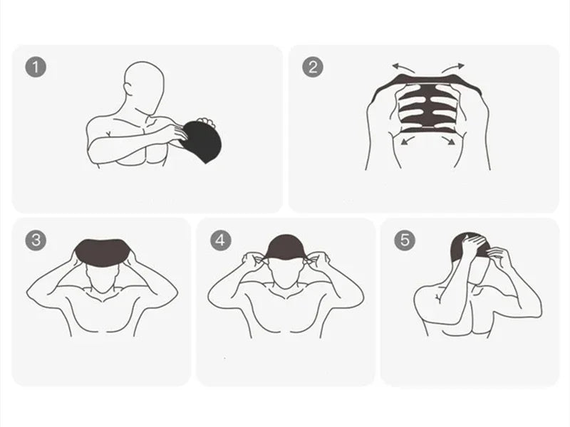 Swimming Cap Silicone Waterproof Swim Hat for Men Women Adult Kids Pool Caps Diving Swimming Equipment Elastic Caps 2025
