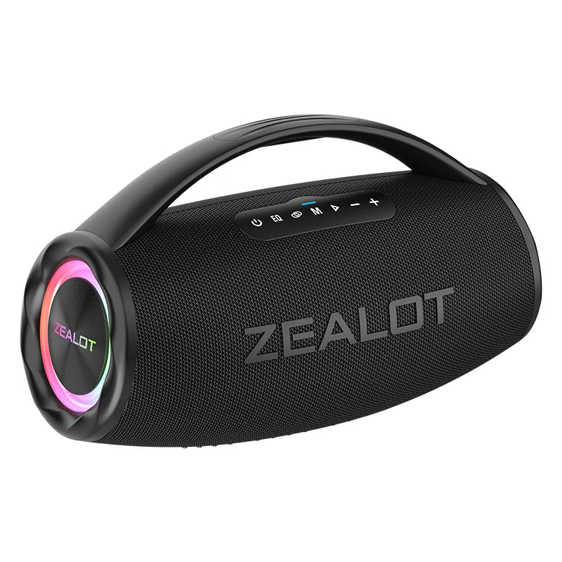 ZEALOT-S97 80W Portable Outdoor Bluetooth Speaker, HiFi Sound, Subwoofer, Dual Pairing, Fast Charging, 16000mAh Battery