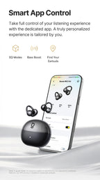 Baseus Bowie MC2 AIR Clip-on TWS Earbuds Ear Clips Wireless Earphones Bluetooth 6.0   Open earrings 4 Mic ENC Sports Headphone