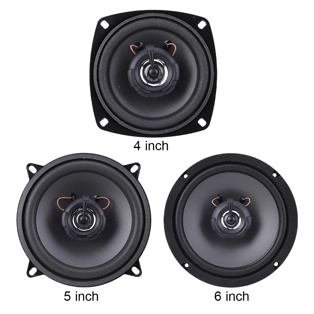 4/5/6 Inch Automobile Audio HiFi Music 12V 2 Way Car HiFi Coaxial Speaker 4 Ohms Full Range Frequency Auto Audio 300W/400W/500W