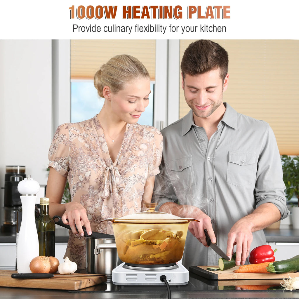 5-Speed 1000W Electric Stove Hot Plate Iron Burner Home Kitchen Cooker Coffee Heater Household Cooking Appliances