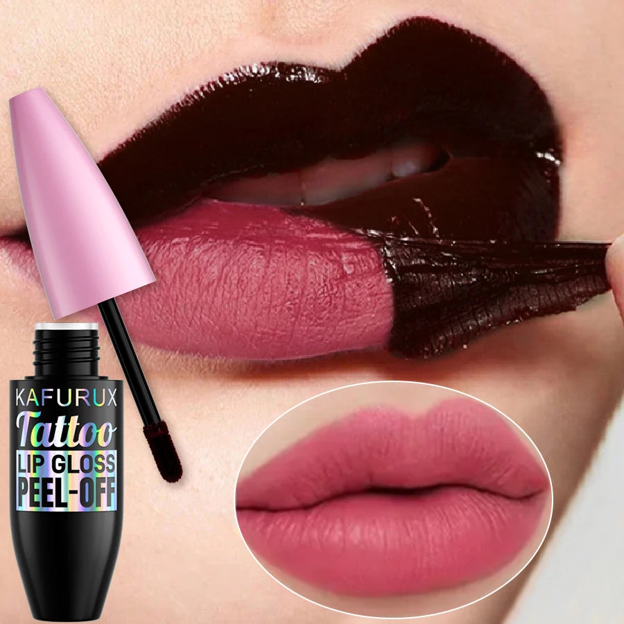 7 Colors Waterproof Lip Tint Peel Off Lip Liner Tattoo Lipgloss Long Lasting Matte Pink Red Brown Contour Makeup Lips Stain Gift Ürün ana görseli