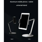 Heavy Duty Aluminum Tablets Stand With Rotating Base Ergonomic Support For Watching Movie And Reading Books