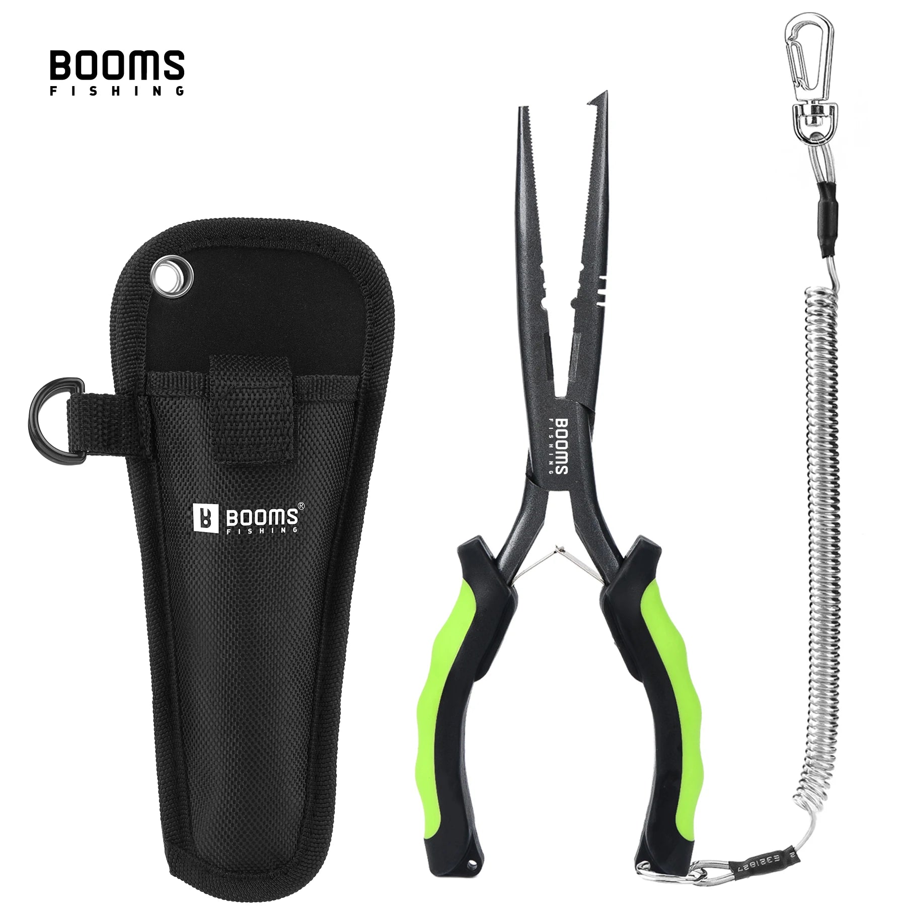 Booms Fishing F03 Fisherman's Fishing Pliers 23cm Long Nose Hook Remover Tool Stainless Steel Line Cutter Scissors Fishing Tongs Ürün ana görseli