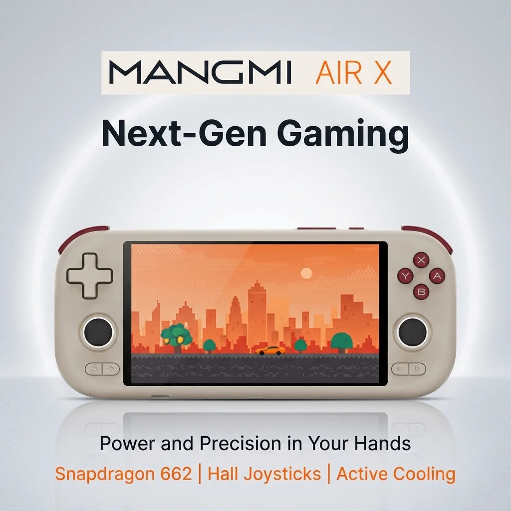MangMi Air X Game console Android 5.5 inch 1080P 11 touch screen IPS 5000mAh Hall effect Joystick trigger portable game consoles Ürün ana görseli