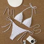 Sexy  Micro Bikinis Sets Pearl Dot Print Swimwear 2026 Bathing Suit Woman Beachwear Women Beach Summer Bikini Two-piece Swimsuit