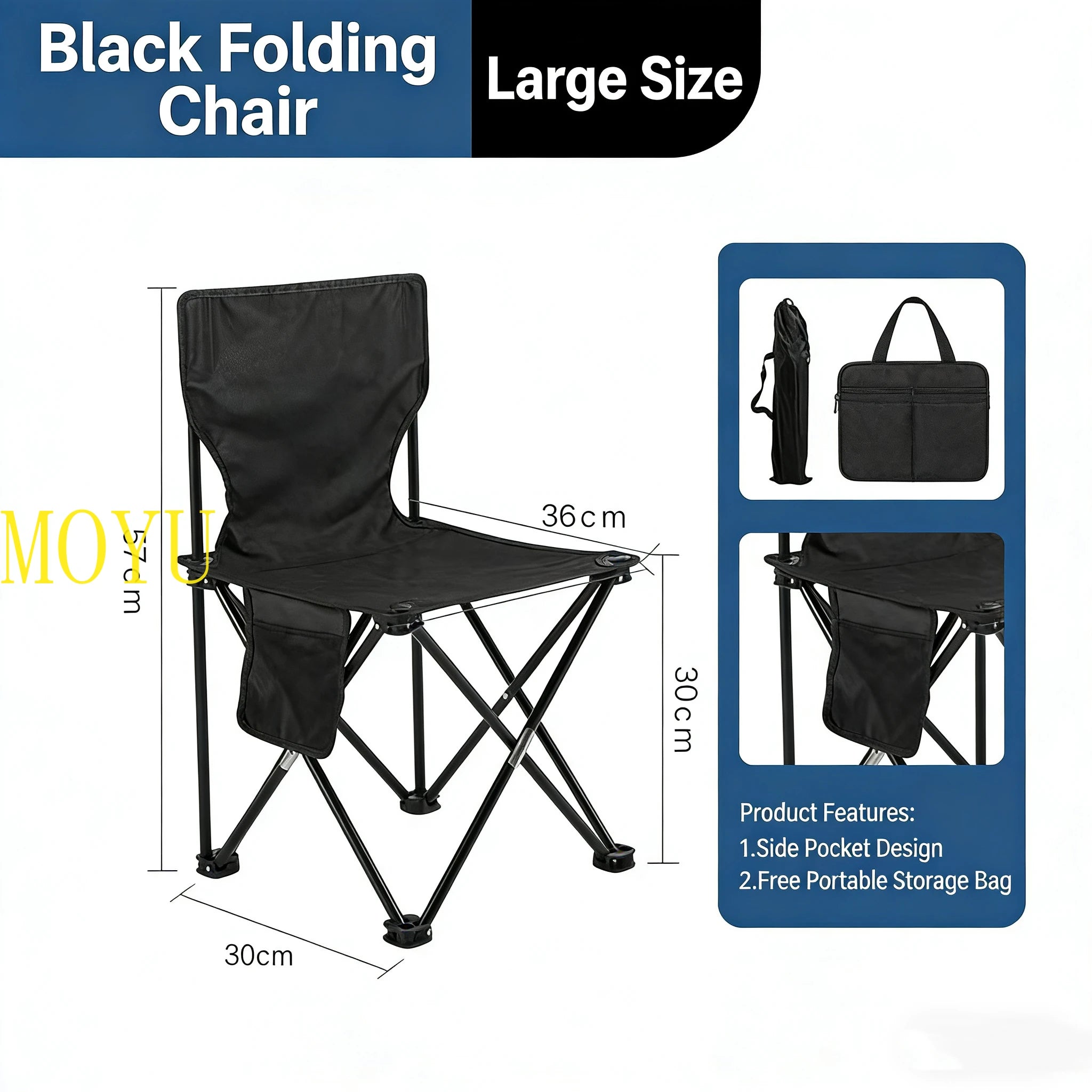 Portable Fshing Stool Beach Durable Chair Ultralight Camping Picnic Chair Sketch chair outdoor Collapsible Stool Fishing Bench Ürün ana görseli