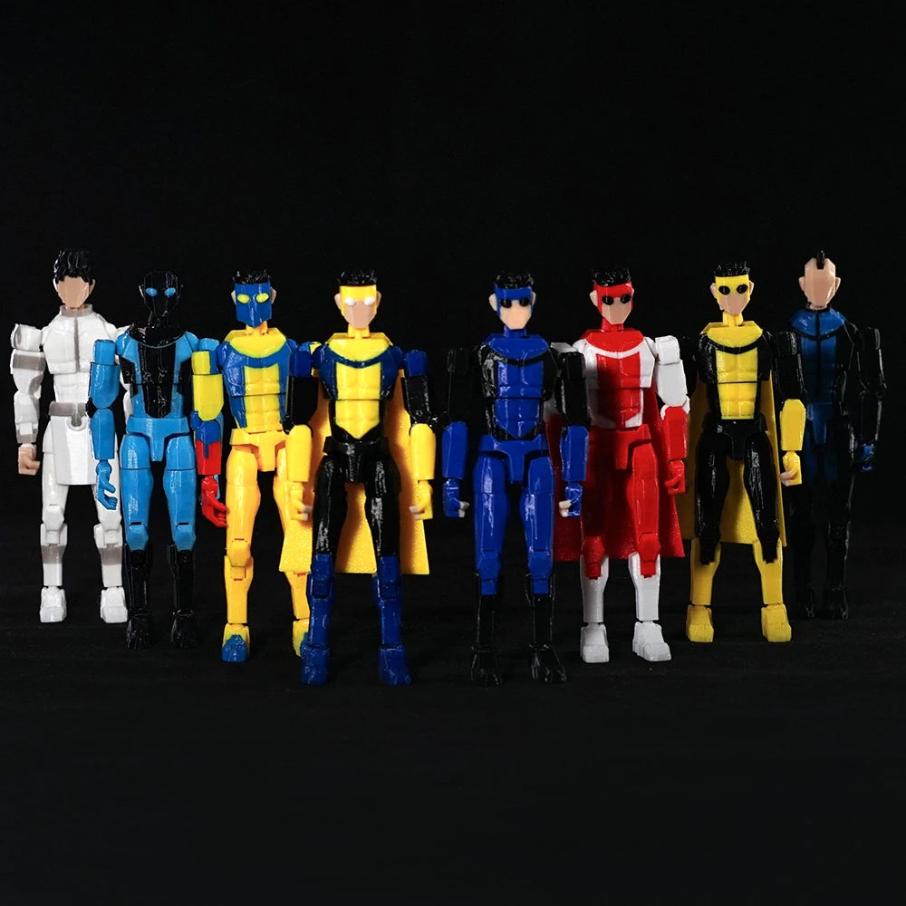 3D Printed Invincible Toys Action Figures Anime Model Lucky Dummy 13 Superheroes Mark Thragg Multi-Jointed Toy Ornaments Gifts Secondary image