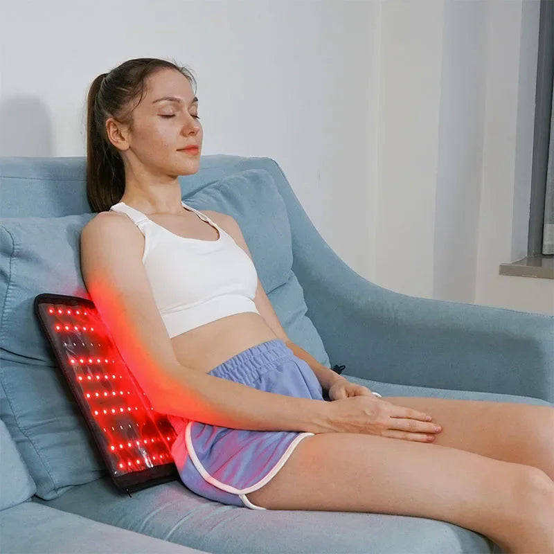 Red Light Therapy Mat, Large Red Light Therapy Pad with Controller,Pulse Mode 660nm & 850nm Near Infrared Light Therapy Belt