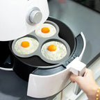 Cavity Air Fryer Egg Mold Silicone Mold for Air Fryer Round Shape Cupcake Nonstick Silicone Muffin Hamburger Pan DIY Cooking