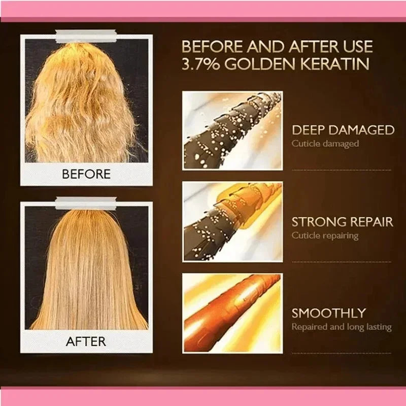 Magical Hair Mask Collagen Keratin 5 Seconds Repair Damaged Frizzy Hair Smooth Deep Moisturize Nourishing Hair Care Product